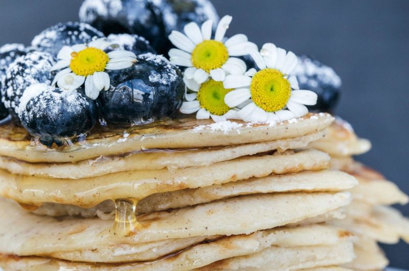 Blueberry Buttermilk Pancakes 1 heather barnes F2dR5APlxX4 unsplash scaled 1